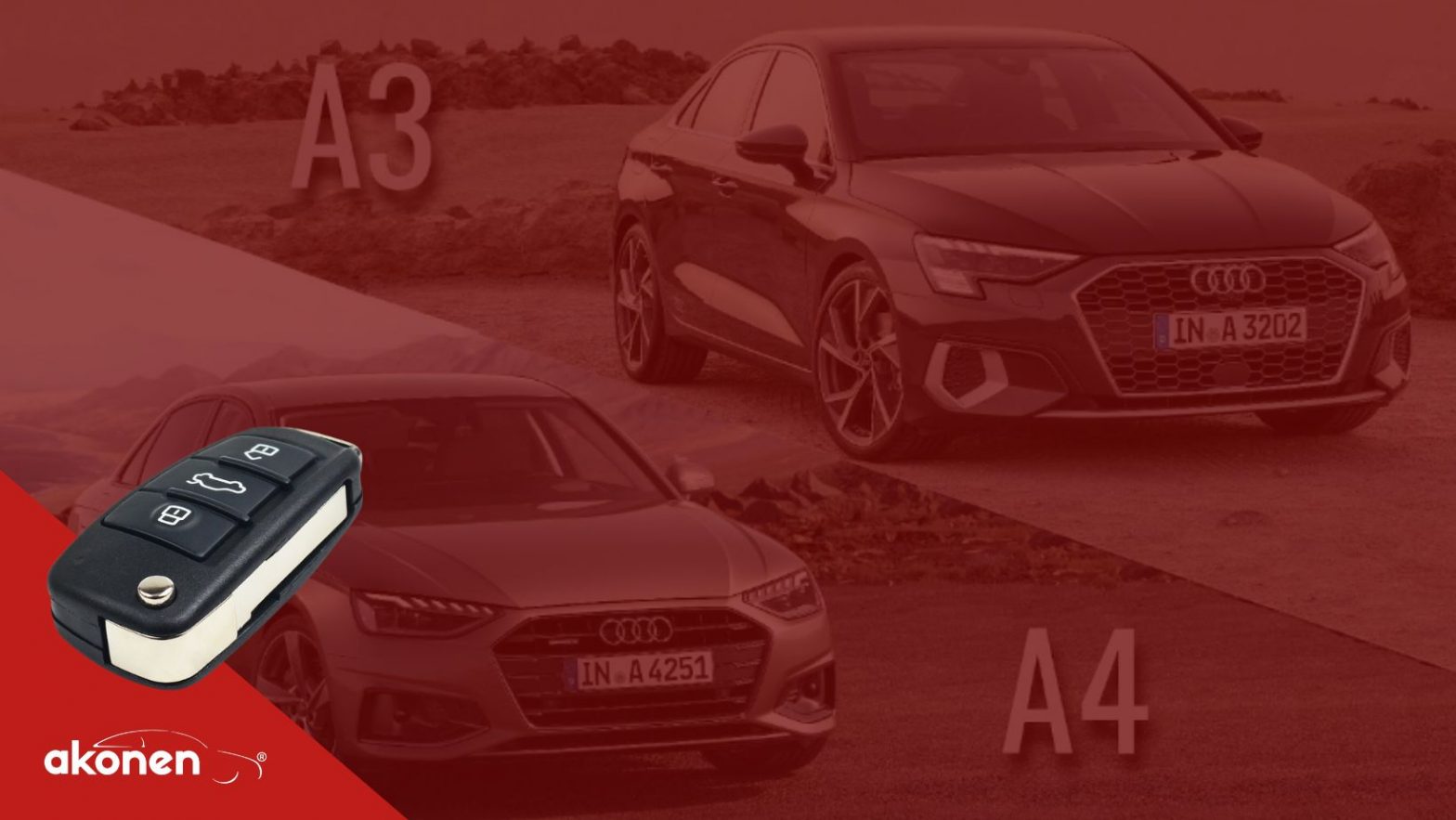 audi a3 and a4 keys